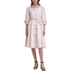 Calvin Klein Light Pink Button-Down Dress